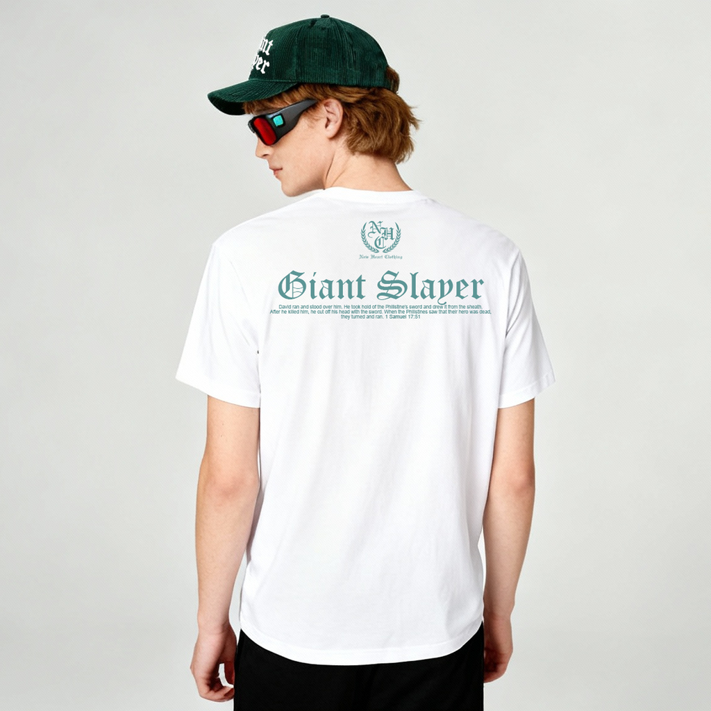 (PRE-SALE) "GIANT SLAYER" - 3D ENABLED S/S TEE [WHITE]