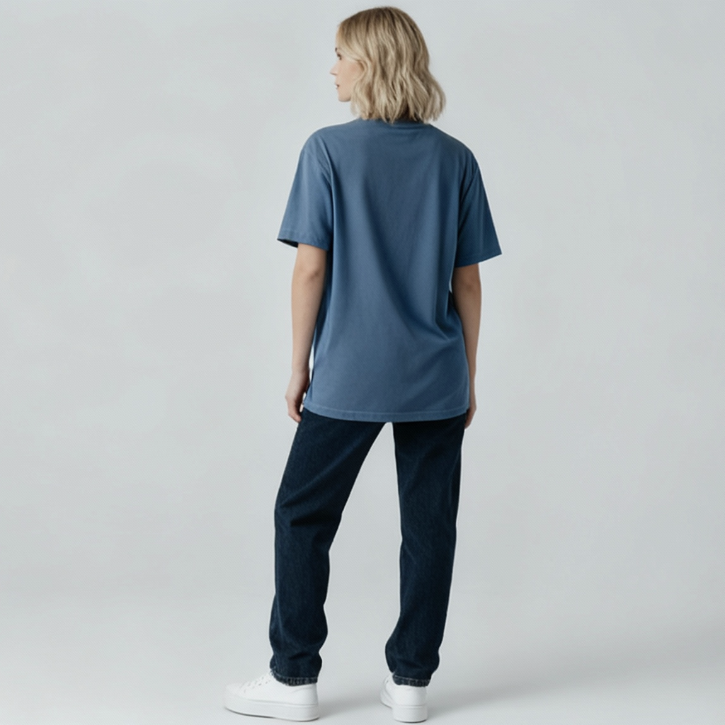 (PRE-SALE) "HOLY SPIRIT" - PREMIUM GARMENT DYED S/S TEE [WASHED DENIM]