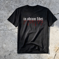"IN ODIUM FIDEI" - PREMIUM GARMENT DYED S/S TEE [BLACK]