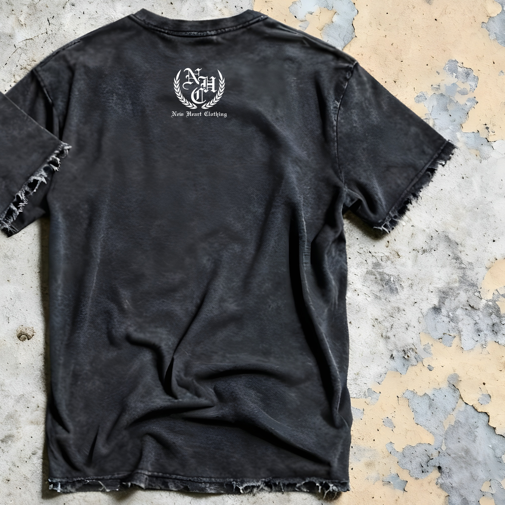"THE ROSE OF SHARON" - VINTAGE S/S TEE [BLACK]
