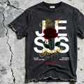 "THE ROSE OF SHARON" - VINTAGE S/S TEE [BLACK]