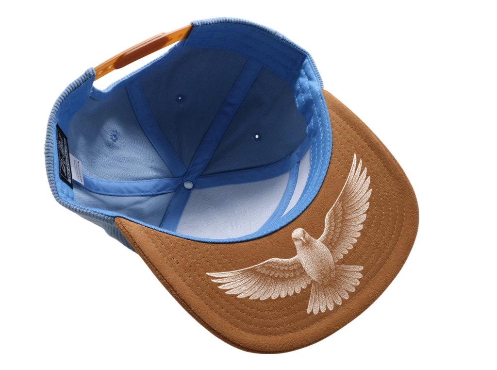 "HOLY SPIRIT" HYBRID CORDUROY CAMPER HAT [S. BLUE/KHAKI]