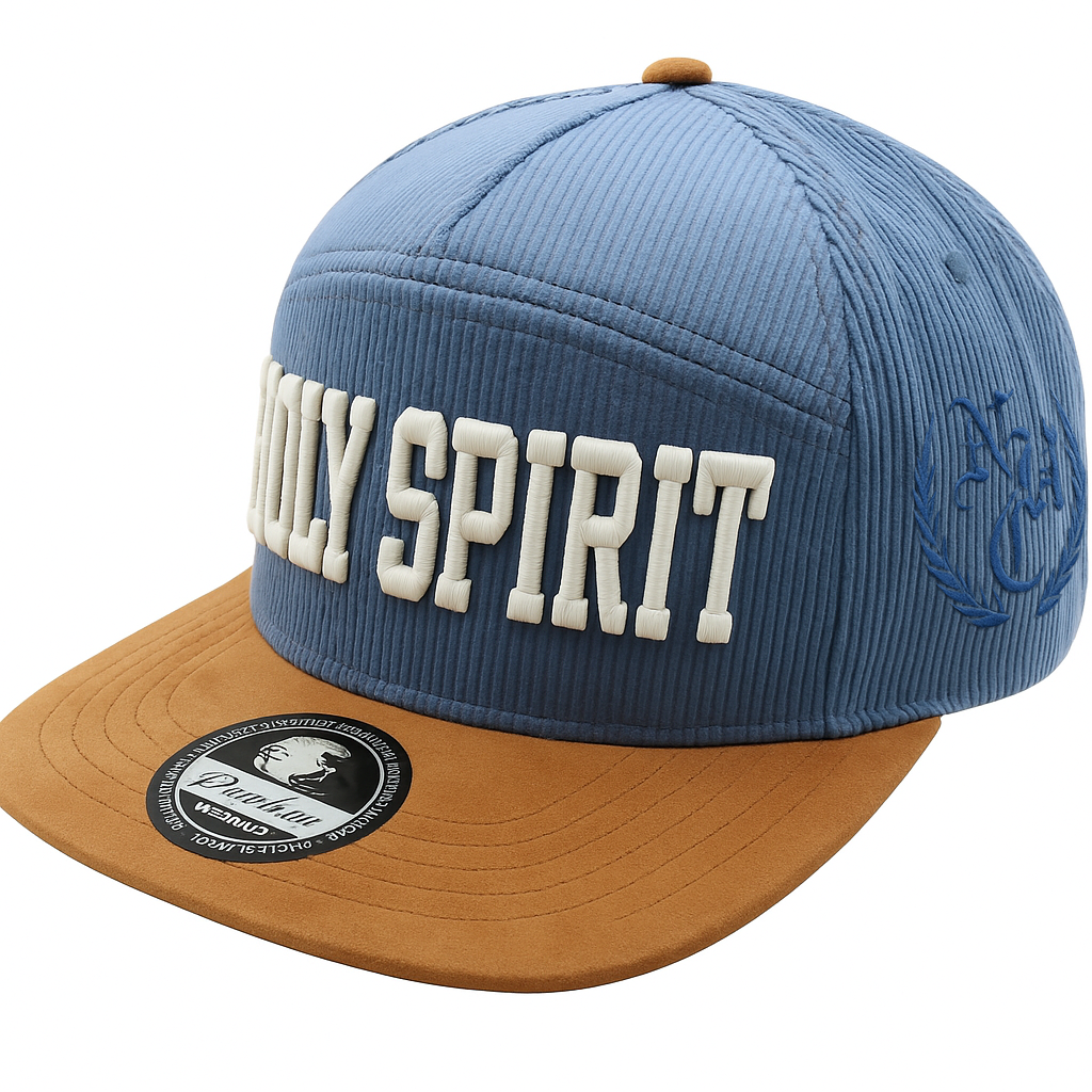 "HOLY SPIRIT" HYBRID CORDUROY CAMPER HAT [S. BLUE/KHAKI]