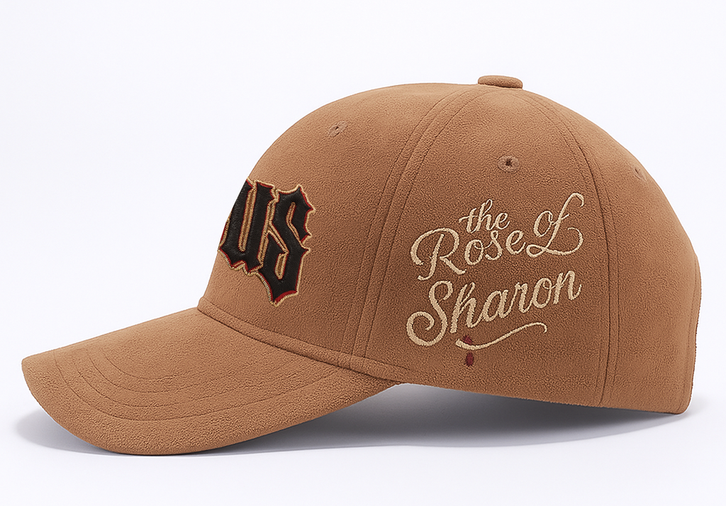 "JESUS" SUEDE BASEBALL HAT [WHEAT]