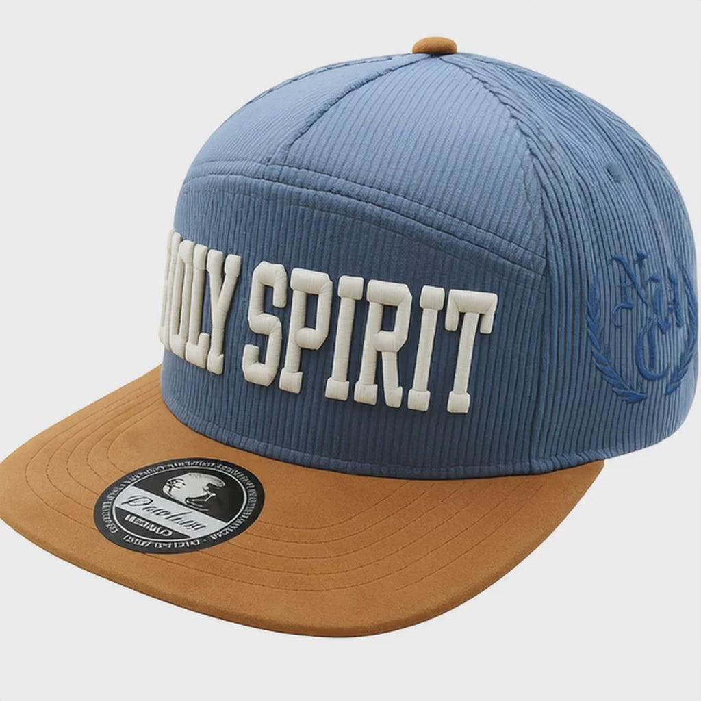 "HOLY SPIRIT" HYBRID CORDUROY CAMPER HAT [S. BLUE/KHAKI]